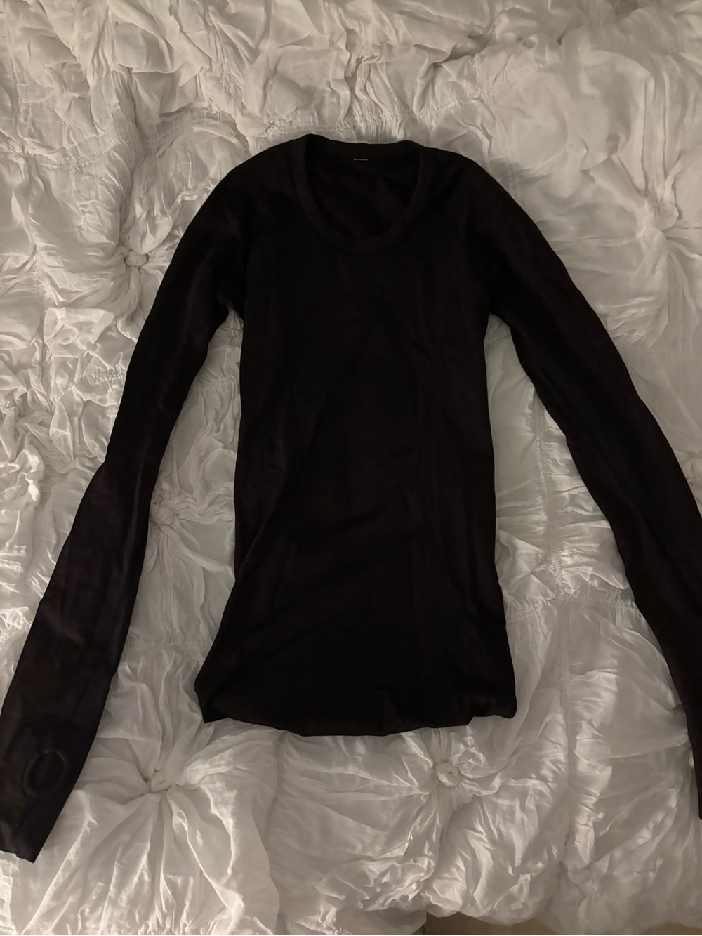 lululemon athletica Black Long Sleeve Crew Tee
